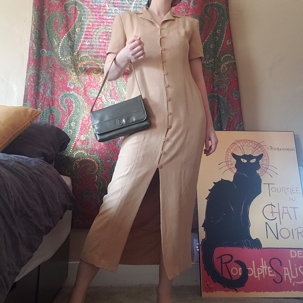 100% Silk Camel Dress